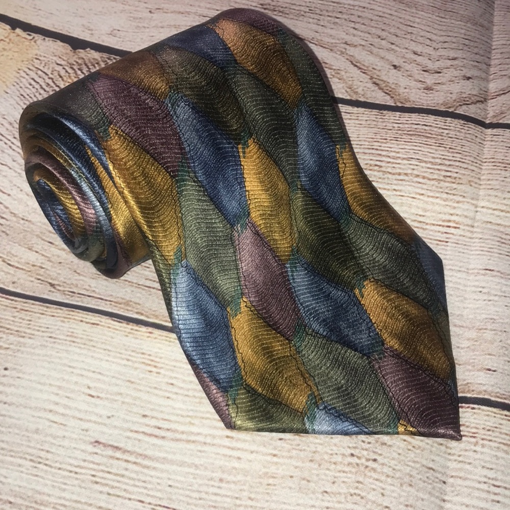 Cocktail Colors 100% Silk Men’s Tie EUC